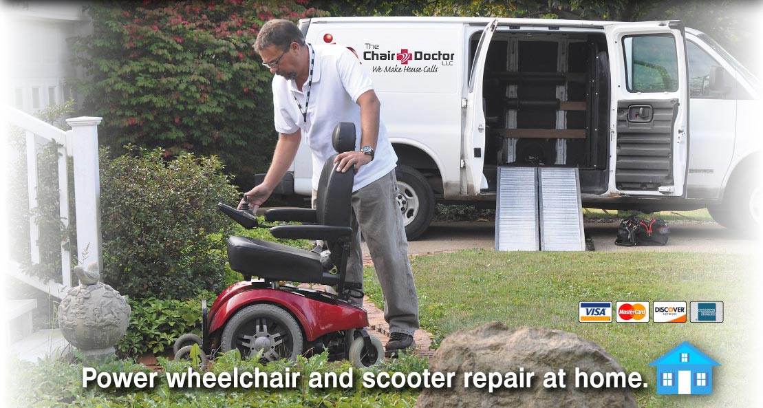 Have your power wheelchair or scooter repaired at home.